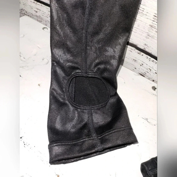 Athleta Barre Stirrup Midnight Garden Leggings size Small Black‎ Floral Dance - Picture 9 of 10